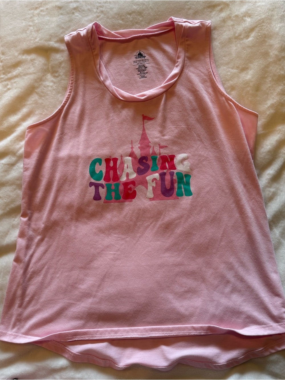 Disney pink tank top